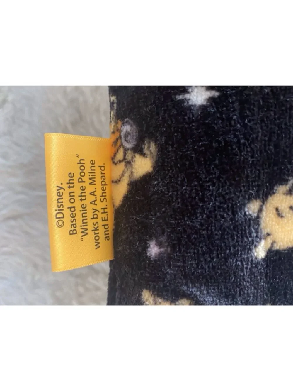 Disney Winnie The Pooh Halloween Pumpkins Dog Pet Bed Soft 36” X 26” Black NEW